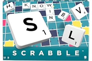 Mattel Games Classic Scrabble, Original Crossword Board Game, English Version, Family Board Game for Adults and Kids, Word Ga