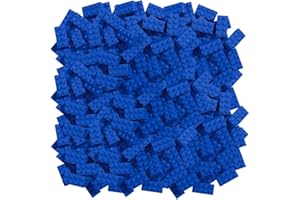 Simba 104118925 - Blox, 500 niebieskich klocków dla dzieci od 3 lat, 8 sztuk, w kartonie, w pełni kompatybilne z wieloma innymi producentami, niebieskie