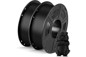 ANYCUBIC Filamento PLA 1,75 mm per Stampante 3D, Neatly Wound, Precisione Dimensionale +/- 0,02 mm, Nessun Odore, Nessuna Bolla, Robusta(Nero, 2KG)