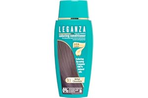 Leganza, 7 aceites naturales, bálsamo para el pelo de color chocolate oscuro 31