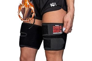 Iron Bull Strength Shred Wraps for Legs - Thermogenic Thigh Trimmers for Weight Loss - Premium Fat Burning Bands with Slimming Technology - Leg Body Wraps Toner and Shaper