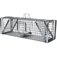 Super Starke Tierfalle, 105x34x42 Cm – Für Marder, Fuchs, Biber | Mit Köder & Haken
