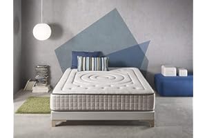 ‎SIMPUR LOW COST SIMPUR Relax | Materac Imperial Cashmere® 90X200cm | Grubość 25cm | Rozciągliwa tkanina z naturalnych włókien Cashmere® |Hipoalergiczny | niezależność łóżka