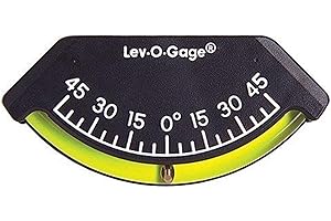 Sun Company 201-F Lev-o-gage Inclinometer | USA-Made Level Gauge for Off-Road Vehicle, Jeep, Truck, RV, Camper, Trailer, or Boat