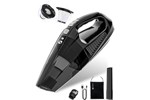 SERVOMASTER Aspirateur à Main sans Fil, Aspirateur De Voiture Portable Puissant, Mini Aspirateur à Main, Rechargeable Aspirateurs, Accessoires Kit Nettoyage De Voiture Kit Essentiel pour Homme Femme