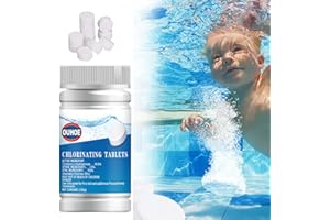 TINCAI Chlorine Tablets for Swimming Pool,100g Chlorine Tablets for Hot Tub,1g*100pcs Multifunction Water Cleaning Tablets For Paddling Pool,Bathtubs and Spa,Make The Pool Clearer