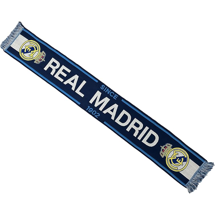Real Madrid FC Campeon De Liga 33 Blue White Fan Scarf