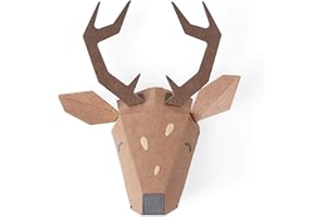 Sizzix 664454-Set Thinlits, Motivo: Renna Origami di Georgie Evans, Confezione da 5 Fustelle per Scrapbooking, Carta, Multicolor, Taglia unica