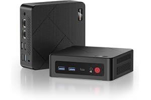 BOSGAME E4 Windows 11 Pro Business Mini PC Ryzen 5 3550H, 4 core, 8 thread, fino a 3,7 GHz, 16 GB DDR4 RAM, 512 GB SSD, 4 K a 60 Hz Triple Display, HDMI, DP, Type-C, USB3.2, Dual LAN