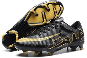 NaLatia Chaussures de Football Garçons Spike Crampons Baskets Foot Enfants Chaussures de Foot Fille Chaussures de Sport Adolescents Unsisexe Taille 32-46