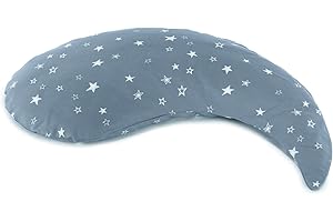 ‎THERALINE Theraline Das Yinnie Stillkissen | gefüllt mit sandfeinen Original-Perlen | inkl. Außenbezug „Sternenhimmel“