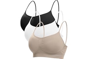 Channo Femme Soutien-Gorge sans Couture: Brassière Invisible Transparent Élastique sans Armature Maintien Yoga Lot de 3
