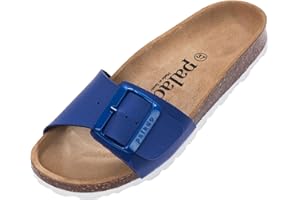 Palado Pantoletten Damen Malta EGS Matt – bequeme Sandalen Made in Spain - Hausschuhe mit dämpfendem Kork-Fußbett - modische Sommerschuhe