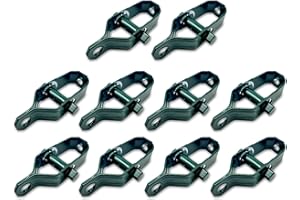 DOJA BARCELONA DOJA Industrial | Tensor de Alambre de Acero Galvanizado | VERDE | PACK 10 | Tensores para malla de alambre, tela metalica, vallas, cable tensor, alambre galvanizado, emparrados, jardin, entre otros.