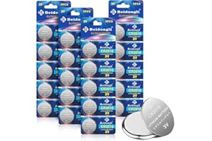 BEIDONGLI Pila de botón CR2016, 3 V, Litio, CR 2016, 20 Unidades