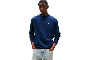 Tommy Jeans Herren Sweatshirt Regular Fit Flag Fleece Rundhalsausschnitt