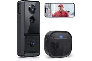 ARKARTECH ENJOY YOUR NEW LIFE Video Doorbell Wireless with Chime, 2K HD Doorbell Camera Smart WiFi Door Bell with Voice Changer, 2-Way Audio, PIR Motion Detection, Night Vision, Battery Powered, Support SD Card & Cloud Storage