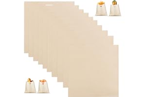 UKOFEW 10PCS Bolsa Sandwich Tostadora, 16 x 16,5cm Bolsas para Tostada Antiadherente, Bolsa Tostadora Reutilizable, Bolsa de Sándwich de Teflón Reutilizables, Facil de Limpiar, para Tostar Sandwich Pizza