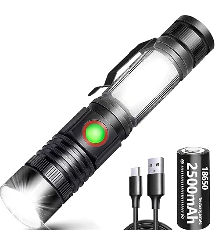 Mulin 2PZ Torcia LED Ricaricabile Potente Professionale 3 - 4