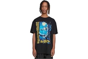 Mister Tee Men's Upscale X Iron Maiden Fear of The Dark Heavy Oversize Tee T-Shirt