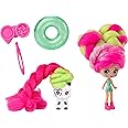 Candylocks 2-Pack, Kiwi Kimmi 7.5-cm Scented Collectible Doll and Pet with Accessories