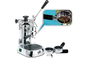 LA GONDOLA La Pavoni Professional Espresso Machine PLQ, Special Package with Two Spout Portafilter and Bottomless Portafilter