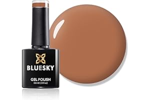 BLUESKY Vernis Gel Semi Permanent Cure sous Lampe UV/LED Choco Break Marron Pastel 10 mL