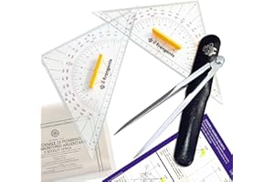 EDIZIONI IL FRANGENTE Set Squadrette e Compasso nautici - Kit Carteggio Mariner - Corredo Il Frangente STR 33