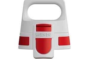 SIGG WMB ONE Top Red zamknięcie (jeden rozmiar), część zamienna do butelki SIGG na napoje, obsługiwana jedną ręką i szczelne zamknięcie
