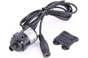 LetCart Mini Pompe à eau Submersible, DC Mini Pompe à Eau Brushless, Pompe à basse pression DC 6V 12V Micro Brushless Submersible Motor Water Pump Solar Cooling 200L/H