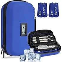 Borsa Termica Insulina Portatile - Custodia Frigo Per Penne Insuliniche E Farmaci, Viola | Mantiene Al Fresco - Foto 2