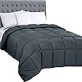 Utopia Bedding All Season 250 GSM Comforter - Soft Down Alternative Comforter - Plush Siliconized Fiberfill Duvet Insert - Box Stitched (Twin/Twin XL, Gray)