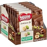 Nestl&eacute; Artizan İşi Antep Fıstıklı ve Fındıklı Bol S&uuml;tl&uuml; &Ccedil;ikolata 60 Gram x 6
