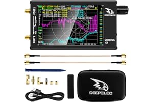 AURSINC Analizzatore di Rete Vettoriale NanoVNA-F FW V1.0.4 Aggiornato 10KHz-1.5GHz HF VHF UHF 4.3'' Analizzatore Antenna | Misurazione dei Parametri S Tensione Relazione d'onda Stazionaria Ritardo di Fase