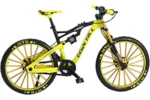 Cicony Mini Finger Bikes 1:10 Finger Mountain Bikes Miniature Metal Toys for Collection (Green)