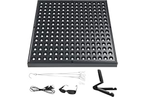 Btstil Tanning Lamp for Home, 15W 460nm Full Blue Skin Tanning Light with 225 LEDs, Portable Solarium Sunlamp with Hanging Ring Hook and Goggles for Face and Body