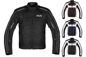 HMM Textile Motorcycle Jacket For Men Dualsport Enduro Motorbike Biker Riding Jacket Breathable CE ARMOURED WATERPROOF (XXX-Large, Black)