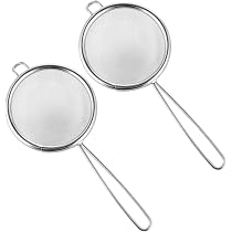 Petite Passoire Fine En Inox 8 Cm - Avec Crochet - Pour Filtrer Thé, Farine, égoutter œufs, Etc.