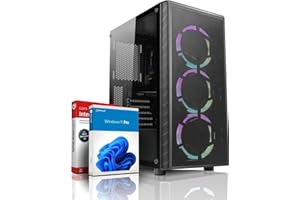 shinobee Allround/Entry Gaming PC - AMD Ryzen 3 3100 (8 Threads, 3.9 GHz) - 16 GB DDR4 RAM - GTX 750 2 GB DDR5-512 GB NVME SSD - Win11 - WLAN - RGB - 3 Jahren Garantie! #6880