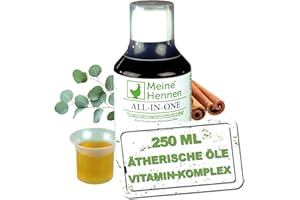 Meine Hennen All-in-One - Flüssiges Ergänzungsfuttermittel für Geflügel - Vitamine A, D3, E, B-Komplex & 8 ätherische Öle - 250ml Flasche - Für Hühner, Wachteln & Tauben