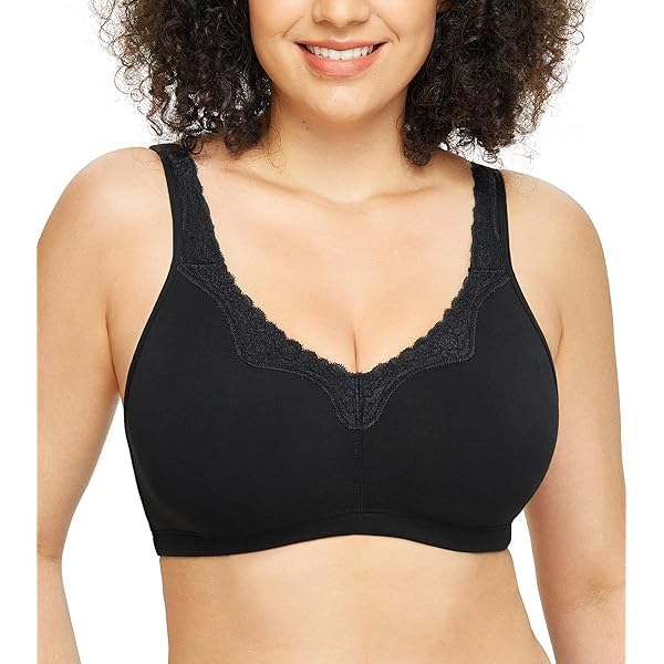Soutien-gorge LOU Innocence Noir – Sans Armature, Taille 85B (70B EU)