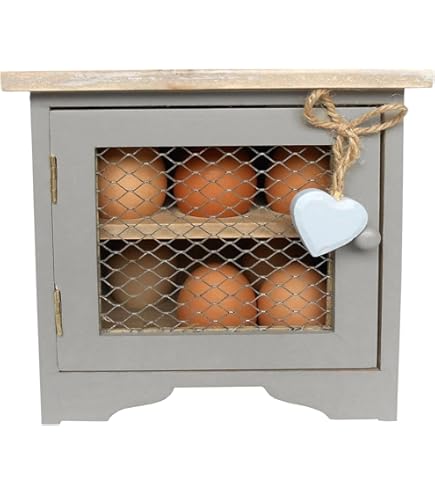 Portauovo In Legno Apollo Grigio | Contenitore Per 12 Uova | Design Compatto 12x18x25 Cm - Foto 9