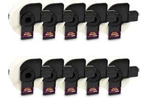 Printing Saver 10 Sostituzione Brother DK 11201 Rotolo Etichette Adesive per P-Touch Brother QL 710w QL 700 QL 500 QL 550 QL 570 QL 800 QL 810W QL 1050 QL 1100 (29 x 90 mm)