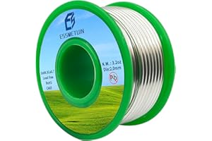 Essmetuin Lead Free Solder Wire(Sn99.3Cu0.7) for Plumbing Solder/Stained Glass/Crafts/Jewelry 217℃ Melting Point 2.0MM No Flux,ROHS (3.2oz)