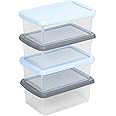 Wham® Box 4-Piece Storage Boxes Set Polypropylene 27.5 x 18 x 23 cm Transparent 13109