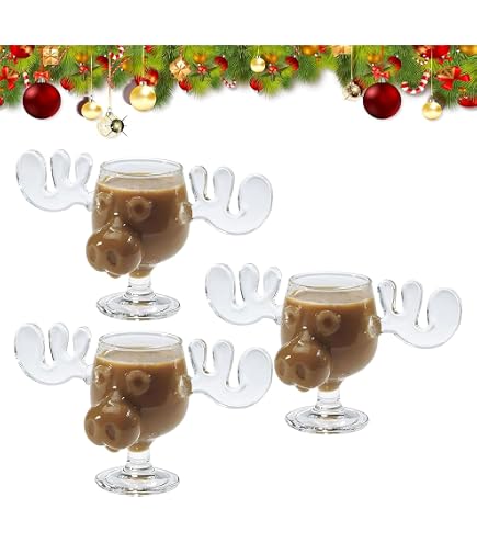 thumbnail image 2 of A&R Collectibles Christmas Eggnog Moose Mugs – Acrylic, Set Of 2, 8 Oz, Gift Boxed 2 of 4