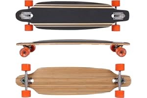 MAXOFIT IHR PARTNER FÜR SPORT UND FREIZEIT Maxofit Longboard dans différents Designs avec Planches en érable/Bambou de qualité supérieure pour débutants et confirmés