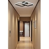 Kira Modern Tasarım Siyah Renk Salon - Mutfak - Hol Beyaz Led 2 Li Avize (BRONZ)