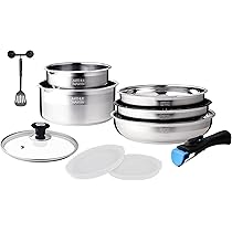 Arthur Martin Batterie de cuisine inox 15 pièces au meilleur prix sur