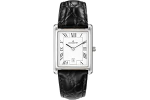 Dugena Unisex vuxenarmbandsur analog läder 4460699.0, Vit, Armband
